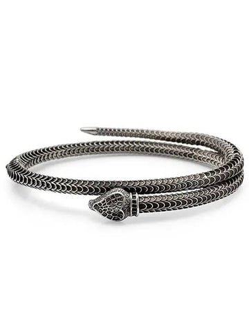 YBA577283001 Garden Snake Silver Men s Bracelet - GUCCI - BALAAN 1