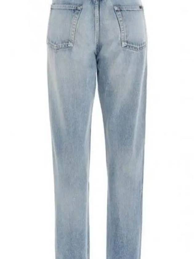 Women's Destroyed Washing Denim Jeans Light Blue - SAINT LAURENT - BALAAN 3