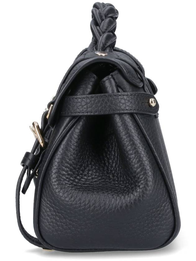 Alexa Heavy Grain Mini Tote Bag Black - MULBERRY - BALAAN 6