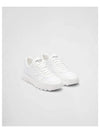 Prax 01 Re-Nylon Brushed Leather Low-Top Sneakers White - PRADA - BALAAN 2