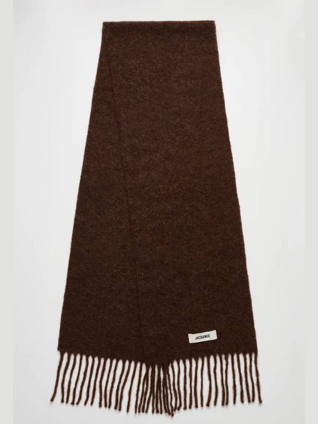 Jacquemus Reshap Caro Muffler Scarf Brown Unisex - JACQUEMUS - BALAAN 3