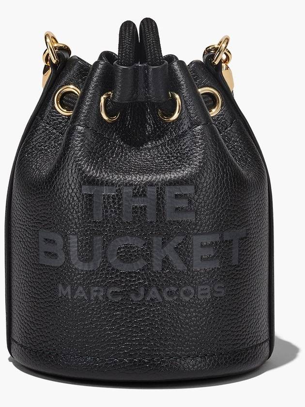 Micro Leather Mini Bucket Bag Black - MARC JACOBS - BALAAN 4