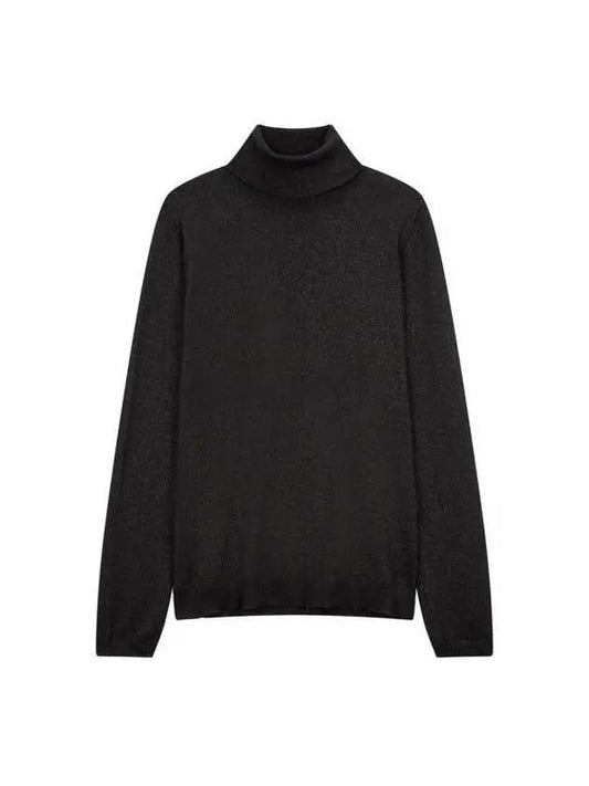 Women s Glitter Easy Turtleneck Knit Black 271576 - BRUNELLO CUCINELLI - BALAAN 1