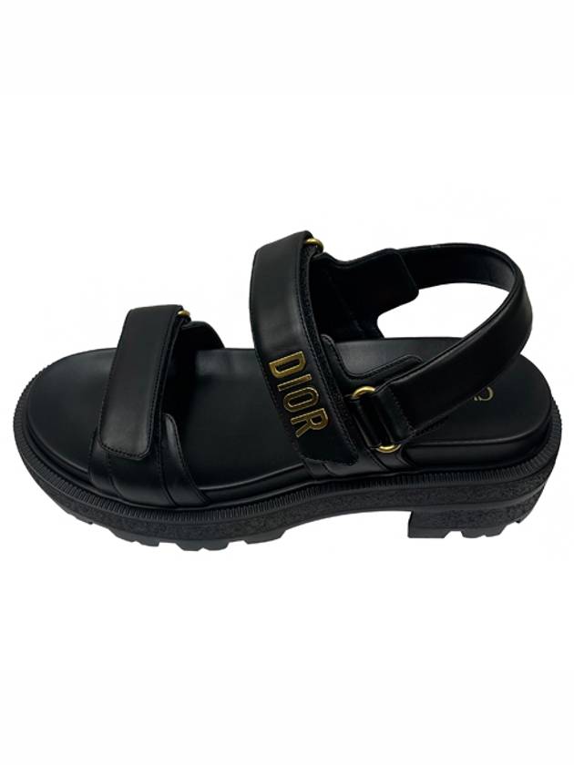 Dioract Platform Lambskin Sandals Black - DIOR - BALAAN 2