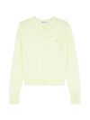 Baby Fox Patch Regular Cardigan Lemonade - MAISON KITSUNE - BALAAN 4