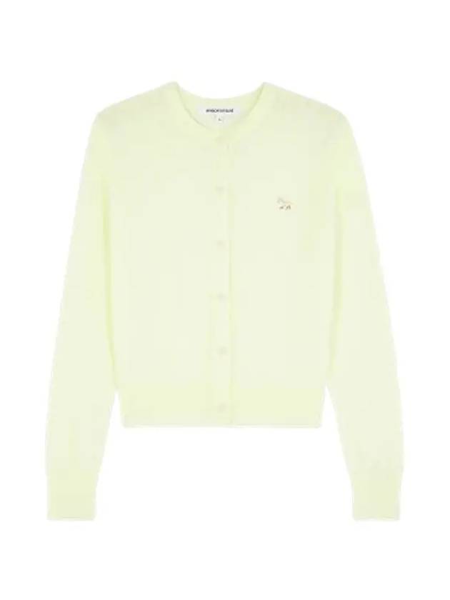 Baby Fox Patch Regular Cardigan Lemonade - MAISON KITSUNE - BALAAN 4