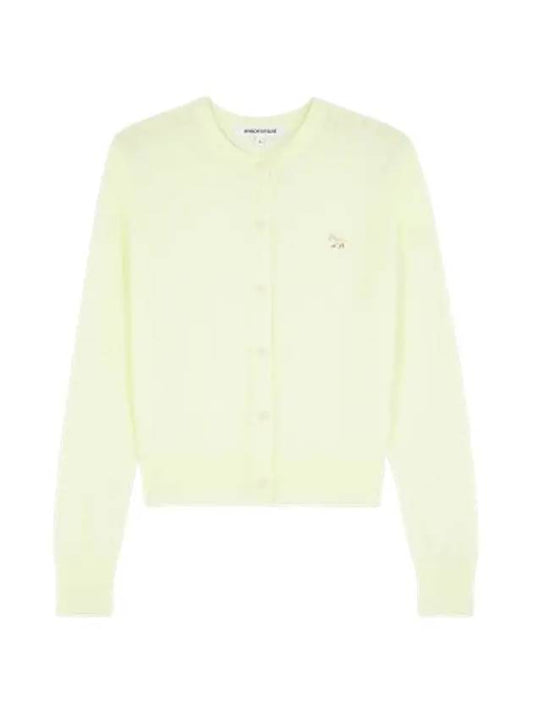 Baby Fox Patch Regular Cardigan Lemonade - MAISON KITSUNE - BALAAN 2