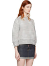 heather gray cropped sweatshirt - DSQUARED2 - BALAAN 2