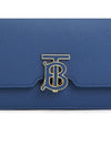 TB Grainy Leather Mini Cross Bag Blue - BURBERRY - BALAAN 9