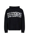 Number Logo Virgin Wool Hoodie Black - MAISON MARGIELA - BALAAN 2