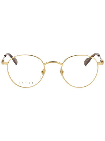 Eyewear Round Metal Eyeglasses Gold Brown - GUCCI - BALAAN 2