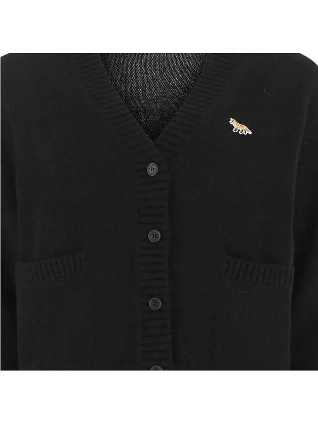 Baby Fox Patch Boxy Cardigan Black - MAISON KITSUNE - BALAAN 5