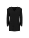 Studio Women's Tropea V-neck knit top black - MAX MARA - BALAAN.