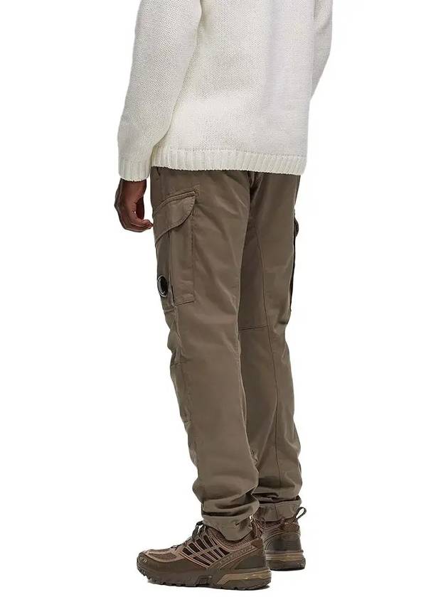 Stretch Sateen Ergonomic Lens Double Cargo Straight Pants Beige - CP COMPANY - BALAAN 3