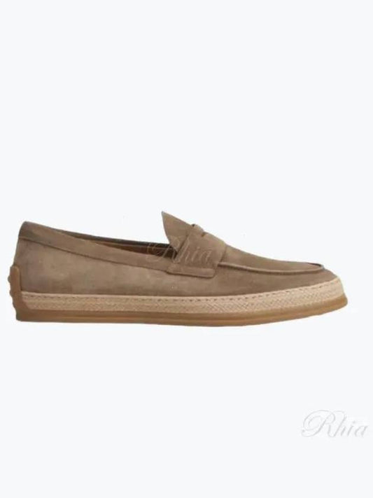 Flat Suede Loafers Beige - TOD'S - BALAAN 2