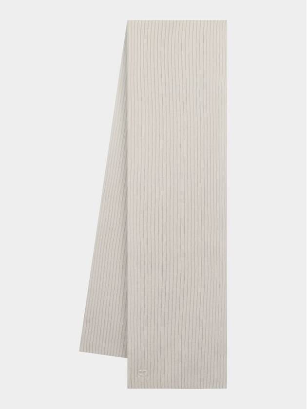 Ac Ribbed Scarf - Courreges - Wool - Neutral - COURREGES - BALAAN 1