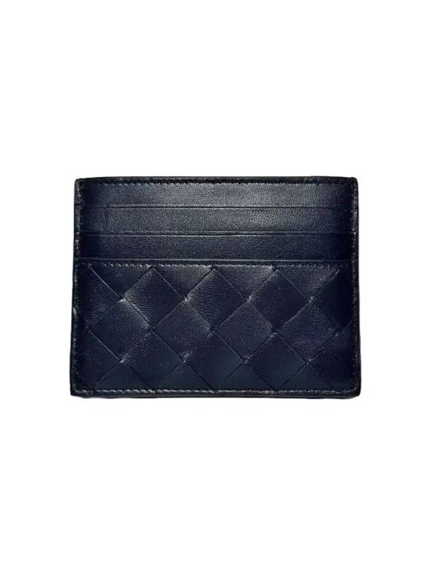 Intrecciato Leather Card Wallet Ink - BOTTEGA VENETA - BALAAN 3