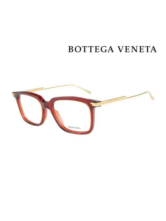 Glasses Frame BV1009O 004 Square Acetate Men Women Glasses - BOTTEGA VENETA - BALAAN.