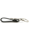 Monogram Leather Key Holder Black Silver - SAINT LAURENT - BALAAN 5