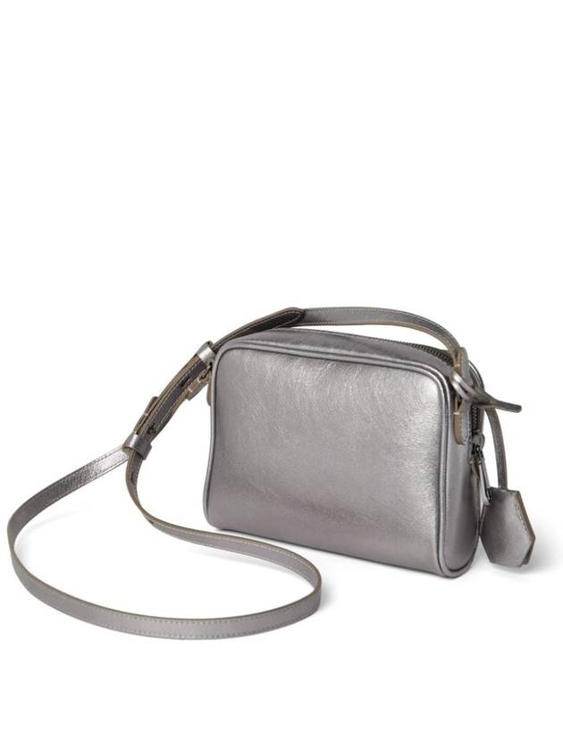 Boston Lame Calfskin Cross Bag Silver - BRUNELLO CUCINELLI - BALAAN 4