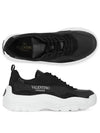 Gumboy Banshee Leather Low Top Sneakers Black - VALENTINO - BALAAN 2