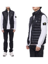 Chamber R Nylon Down Vest Navy - STONE ISLAND - BALAAN 3