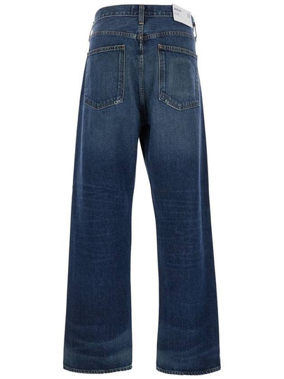 Blue Five-Pocket Jeans With Lightened Effect In Regenerative Cotton Man - AGOLDE - BALAAN 2