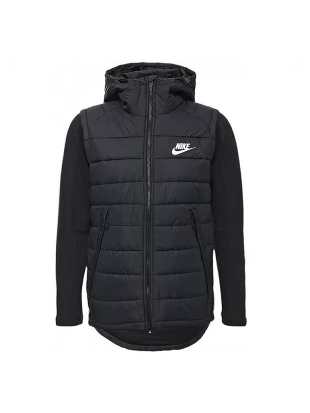 Advance 15 Authentic Hooded Jacket Black - NIKE - BALAAN 1