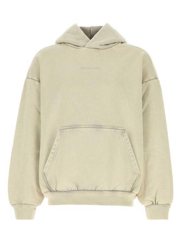 Embroidered Logo Hoodie Cement Grey - BALENCIAGA - BALAAN 2