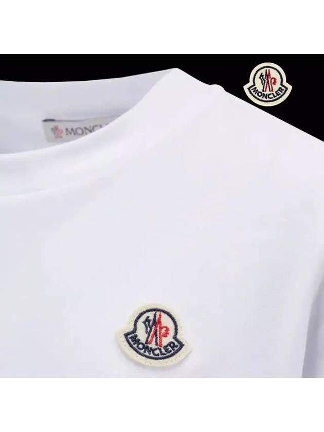 Kids Short Sleeve T Shirt White 8C00033 83907 001 8Y 10Y - MONCLER - BALAAN 5