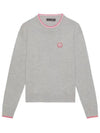 Relaxed Fit Crew Neck Sweater Grey - G/FORE - BALAAN 2