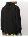 Wappen Patch Cotton Fleece Hoodie Black - STONE ISLAND - BALAAN 5