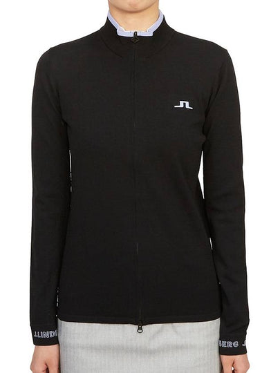 Almaida Full Zip Knit Top Black - J.LINDEBERG - BALAAN 2