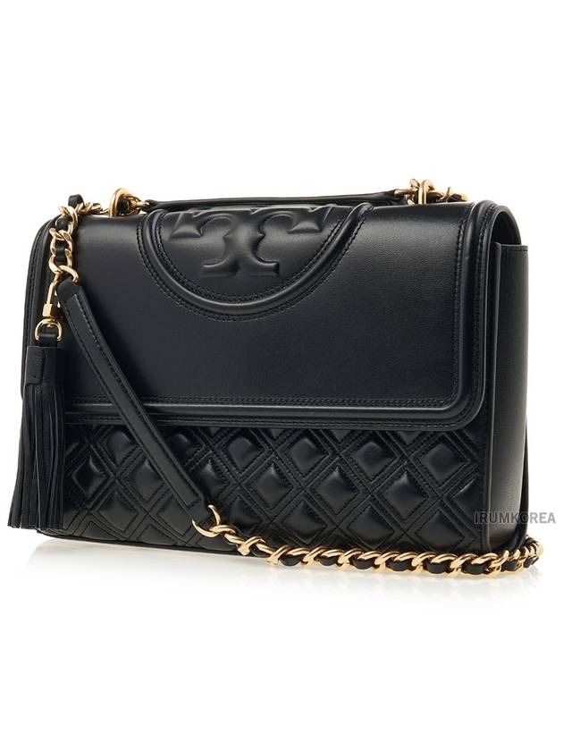 Fleming Convertible Shoulder Bag Black - TORY BURCH - BALAAN 3