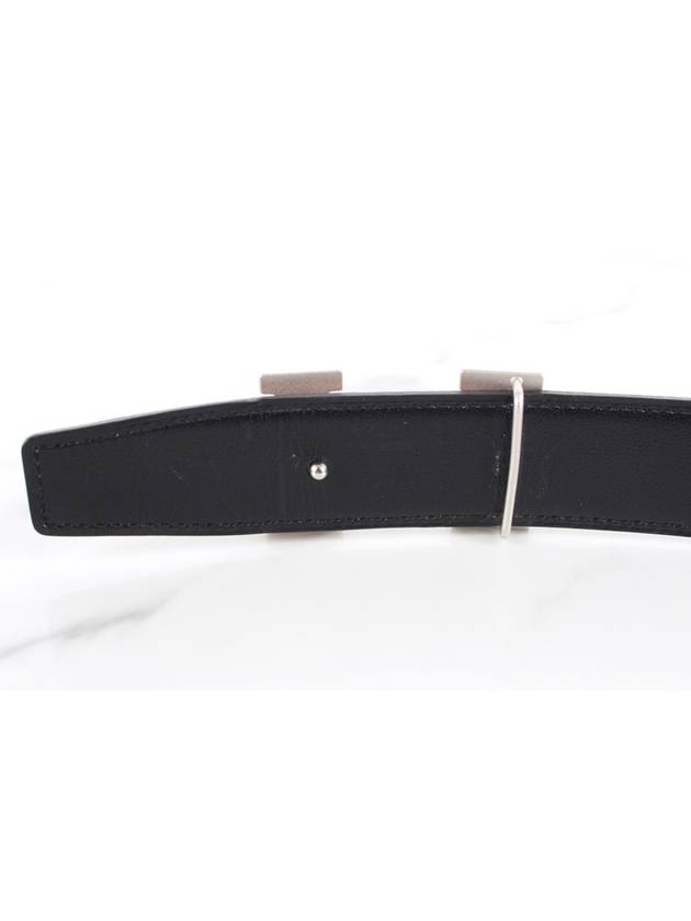 H silver reversible leather belt 100 34 36 - HERMES - BALAAN 5