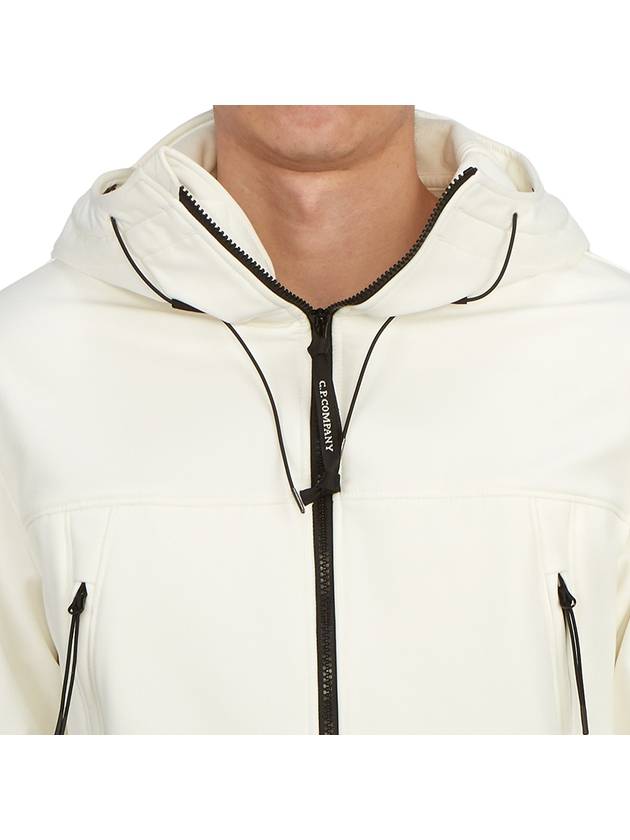 Men's Shell R Drawstring Goggle Hooded Jacket White - CP COMPANY - BALAAN 9