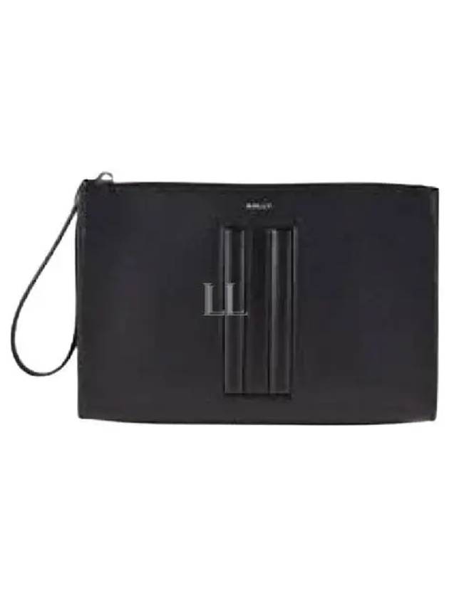 Mythos Leather Clutch Bag Black - BALLY - BALAAN 2