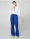 Flared Sweatpants Blue - ATHPLATFORM - BALAAN 5