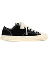 Hank Canvas Low Top Sneakers Black - MAISON MIHARA YASUHIRO - BALAAN 1