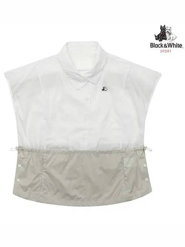 Color combination dropped shoulder anorak 1043LZVNWHITE - BLACK&WHITE - BALAAN 1