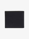 Saffiano Coin Pocket Triagle Logo Leather Wallet Black - PRADA - BALAAN 4