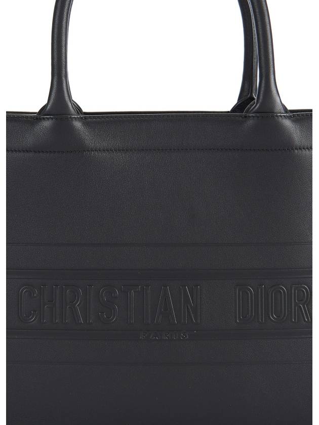 Medium leather book tote bag - DIOR - BALAAN 4