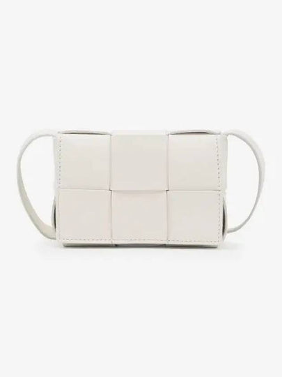 Intrecciato Cassette Small Cross Bag White - BOTTEGA VENETA - BALAAN 2