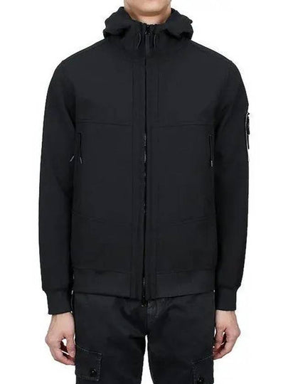 Technology Recycled Polyester Hooded Jacket Black - STONE ISLAND - BALAAN 2