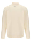 Lambswool GRS Turtle Neck Knit Top White - CP COMPANY - BALAAN 3