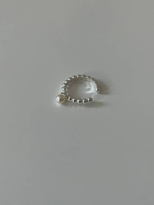 Light Back Pearl Earcuff Silver Ear Cuff - ELYONA - BALAAN 2