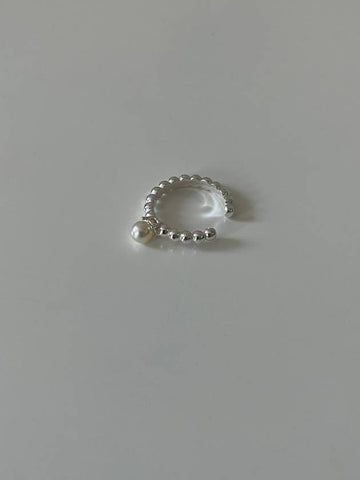 Light Bag Pearl Ear Cuff Silver - ELYONA - BALAAN 1