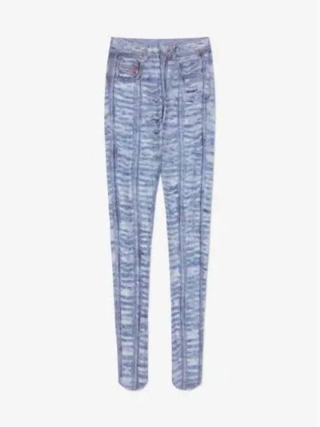 Women's P-Koll Leggings Light Blue - DIESEL - BALAAN 2