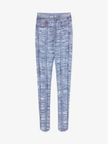 Women's P-Koll Leggings Light Blue - DIESEL - BALAAN 1