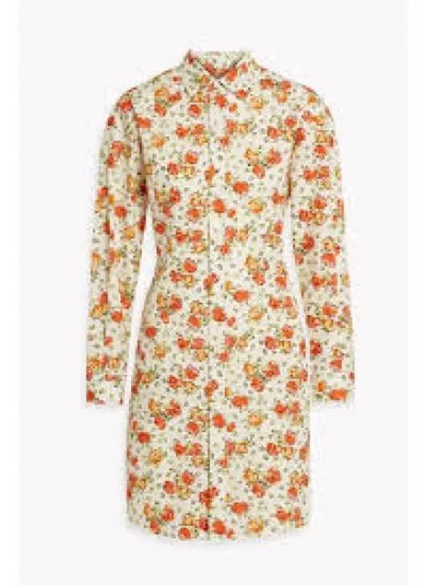 Floral Print Short Dress - MARNI - BALAAN 2